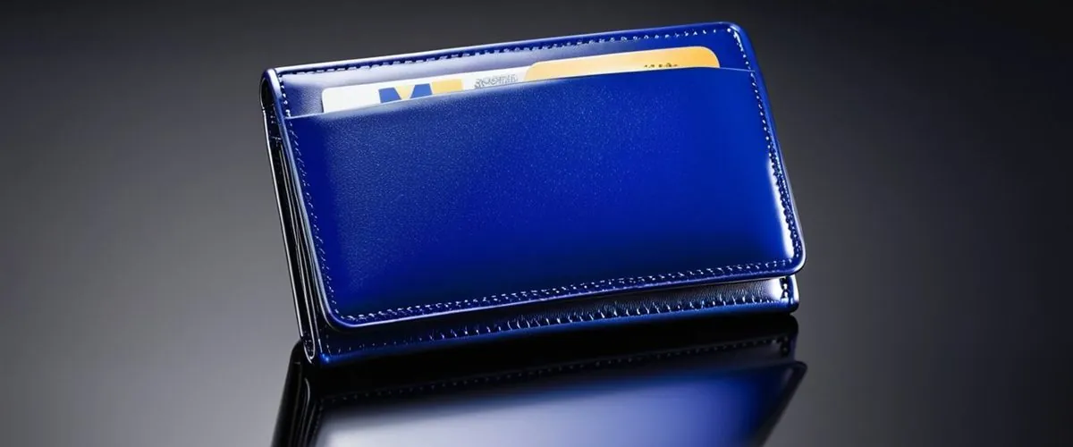 Wallet with a payment card and coins
