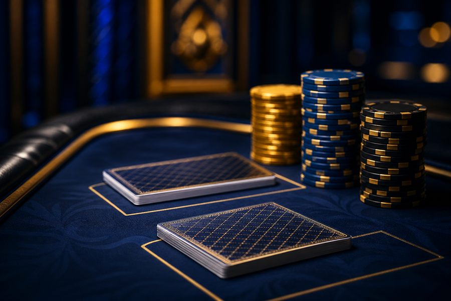Krupiérka s kartami - baccarat live